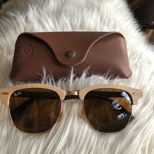 Ray Ban Wooden Clubmaster Sunglasses